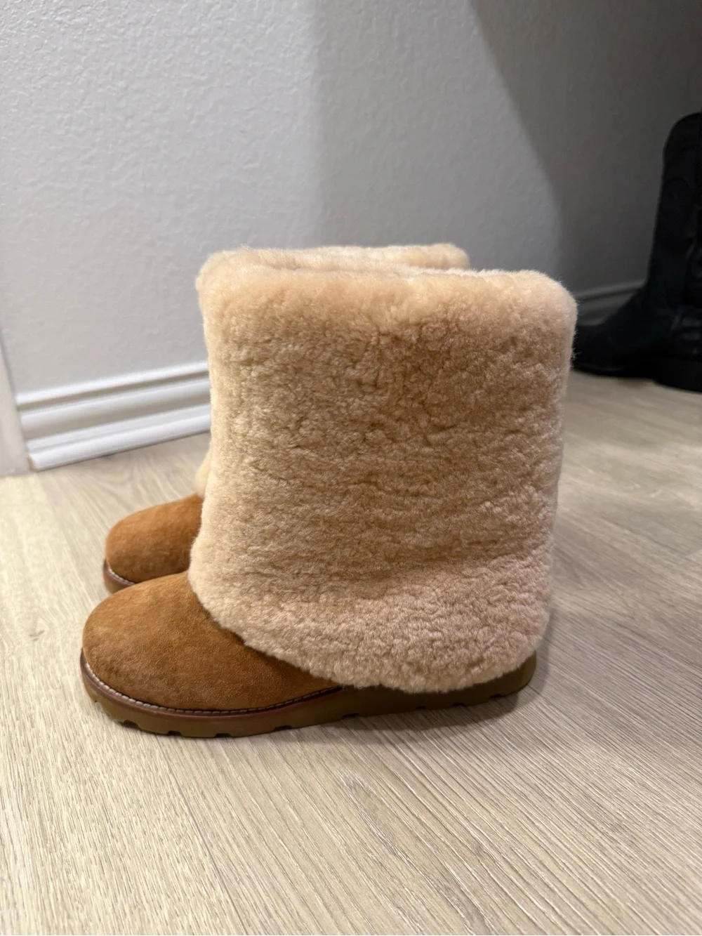 UGG Women's Chestnut Shearling Suede Winter Boots